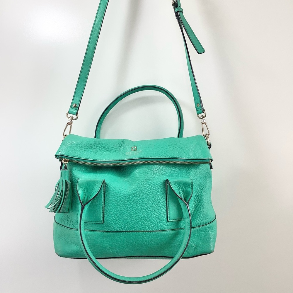 KATE SPADE Large Fold Over Pop Color Purse - Picture 15 of 16